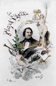 Frontispice av "The veniel synd" av Honore de Balzac. Illustrasjon av Paul Avril (1843-1928) fra 1901.