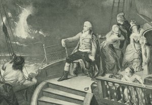 Haydn komponerer sin skapelse (gravyr)