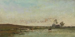 Feen i "Kempen" (olje på lerret) av Edouard Jules Joseph Huberti