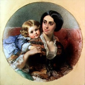 Mors ømhet av Edouard Louis Dubufe