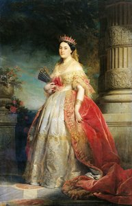 Mathilde Laetitia Wilhelmine Bonaparte (1820-1904) 1861 (olje på lerret) av Edouard Louis Dubufe