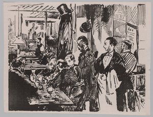 På cafeen av Édouard Manet