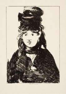 Berthe Morisot, ca. 1872 av Édouard Manet