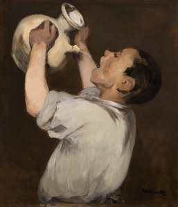 Gutt med krukke (La Régalade) av Édouard Manet