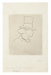 Charles Baudelaire, I profil II av Édouard Manet