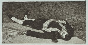 Død Toreador, 1867-68. av Édouard Manet