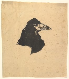 Design for plakaten og omslaget til The Raven av Edgar Allan Poe, 1875. av Édouard Manet