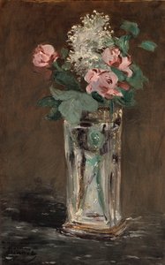 Blomster i en krystallvase av Édouard Manet