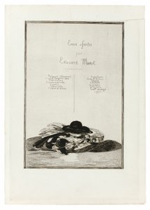 Hat og gitar, Frontispice for utgaven av fjorten etsninger av Édouard Manet