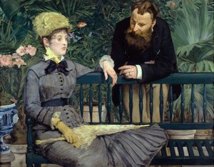 I drivhuset av Édouard Manet