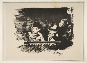 I Upper Gallery Au Paradis, 1877. av Édouard Manet
