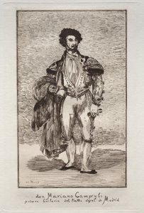 Danseren Don Mariano Camprubi. av Édouard Manet