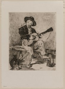 The Guitarrero, 1861. av Édouard Manet