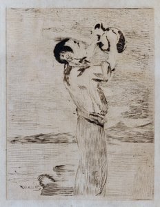 Vanndrikkeren (etsing og tørrpunkt) av Édouard Manet
