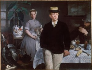 Lunsj på verkstedet av Édouard Manet
