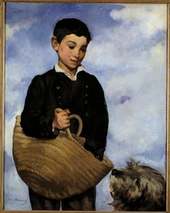 Barn med hund Maleri av Edouard Manet (1832-1883) av Édouard Manet