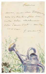 Brev til Félix Bracquemond, oktober 1880 av Édouard Manet