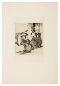 Kø foran slakteren av Édouard Manet