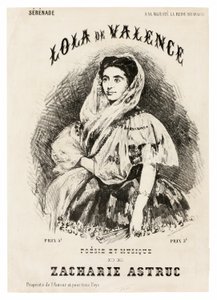 Lola de Valencia av Édouard Manet