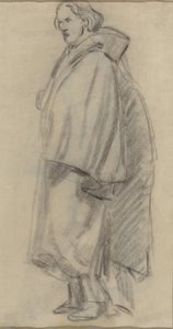 Mann med kappe [verso] av Édouard Manet