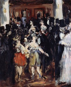 Masked Ball at the Opera - Manet, Edouard (1832-1883) Olje på lerret 1873 46,7x38,2 Bridgestone Museum of Art av Édouard Manet