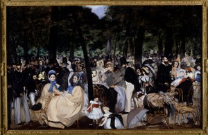 Musikk i Tuileriene av Édouard Manet