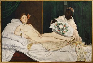 Olympia (olje på lerret) av Edouard Manet