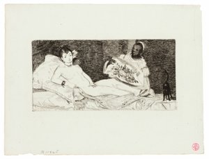 Olympia (publisert plate) av Édouard Manet