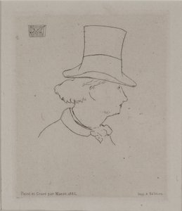 Portrett av Baudelaire av Édouard Manet