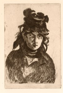 Portrett av Berthe Morisot av Édouard Manet
