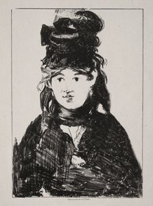 Portrett av Berthe Morisot av Édouard Manet