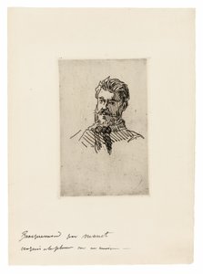 Portrett av Felix Bracquemond av Édouard Manet