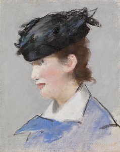 Portrait of a Lady, ca. 1882-83 (pastell på grunnet linlerret) av Édouard Manet