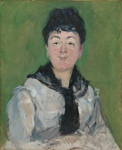 Portrett av en kvinne med en svart Fichu, ca. 1878. av Édouard Manet