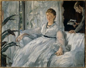 Reading Painting by Edouard Manet (1832-1883) 1865 Sun. 0,6x0,73 m Paris, musee d