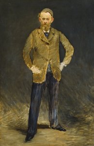 Selvportrett med hatt av Édouard Manet