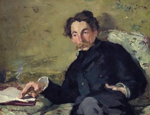 Stephane Mallarme (1842-98) 1876 (olje på lerret) av Édouard Manet