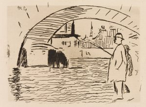 Brobuen, plate 6 fra Le Fleuve av Édouard Manet