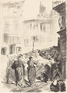 Barrikaden (La barricade) av Édouard Manet
