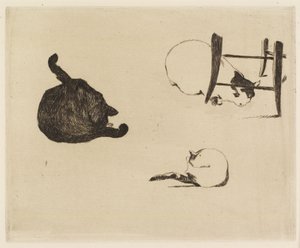 Kattene, 1869 av Édouard Manet