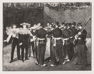 Henrettelsen av keiser Maximilian av Édouard Manet