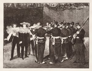 Henrettelsen av keiser Maximilian av Édouard Manet
