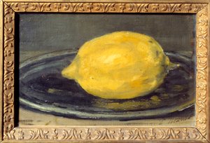 Sitronmaleriet av Edouard Manet (1832-1883). 1880. Søn. 0,14x0,22 m Paris. Musee d'Orsay av Édouard Manet