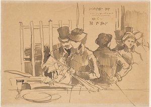 Jernbanerestauranten av Édouard Manet