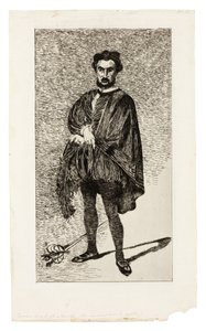 The Tragic Actor (Rouvière i rollen som Hamlet) av Édouard Manet