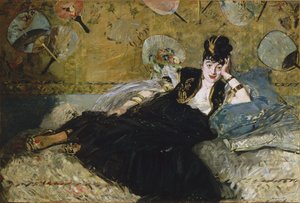 Damen med vifter av Édouard Manet