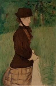 Ung kvinne i en hage, 1879 av Édouard Manet