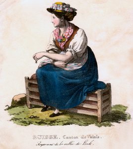Sveitsisk kvinne, c1825.