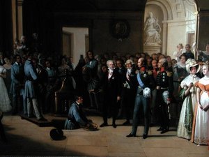 Tsar Alexander I (1777-1825) besøkte Paris Hotel de La Monnaie 25. mai 1814
