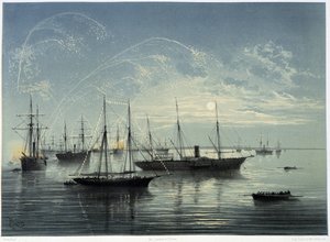 Innvielse av Suez-kanalen av G. Nicole. 1869 av Edouard Riou